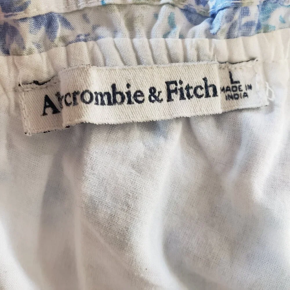 Abercrombie Floral Smocked Midi Dress L